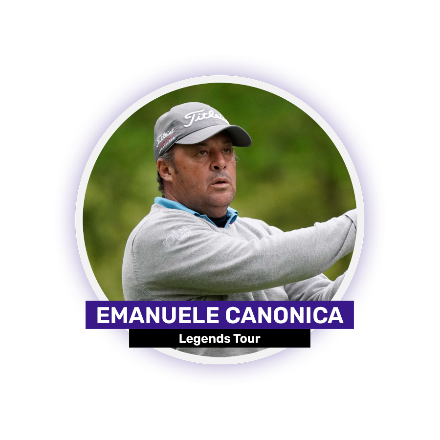 A man in a golf cap is holding a golf club.