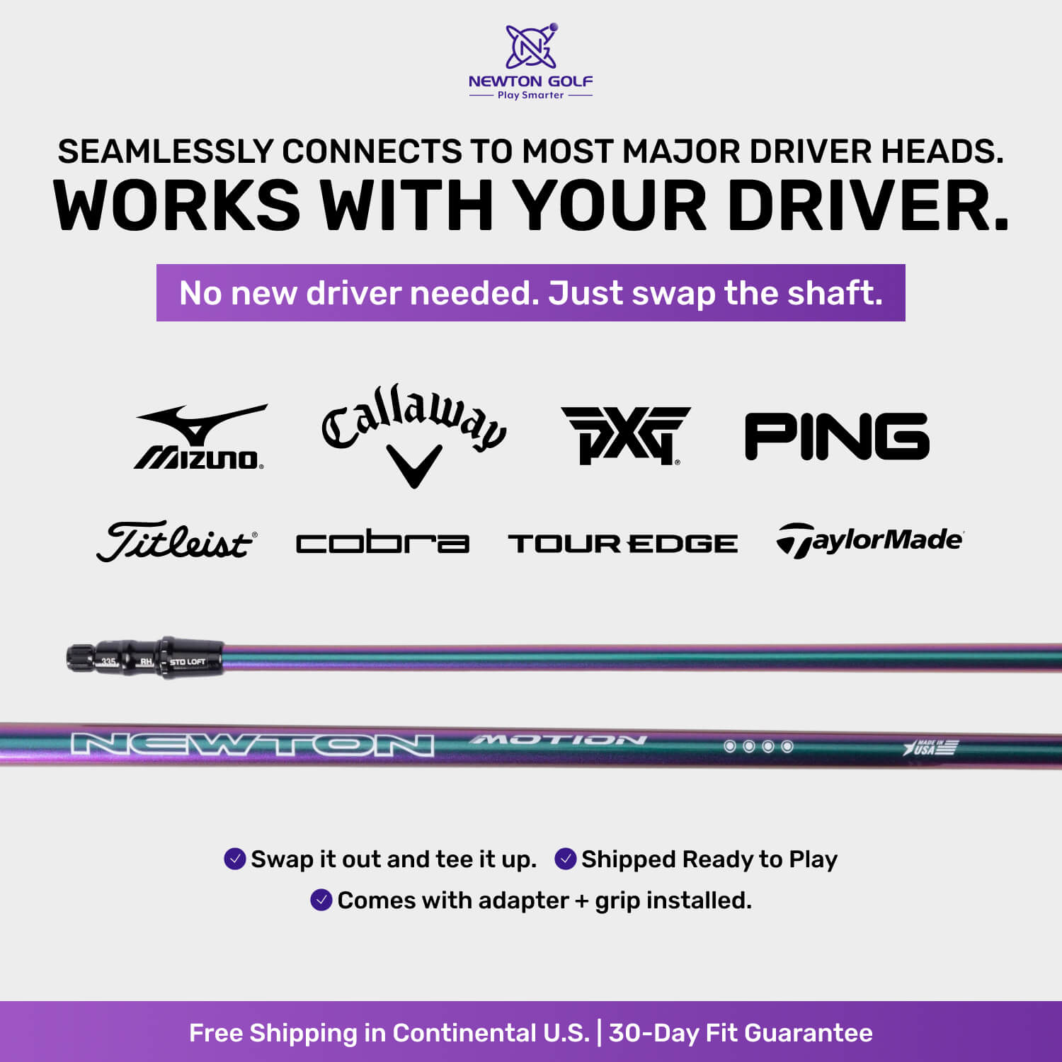 NEWTON MOTION ゴルフシャフト　5ドット　USA ドライバー用 Motion | Driver Shaft | Newton Golf